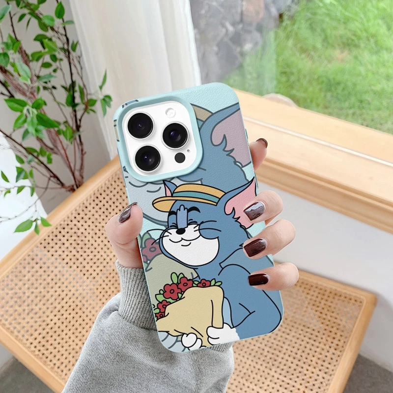 Ốp Lưng Iphone TPU hoa tiết da mềm mèo tặng hoa 6/6splus/7/8/plus/x/xs/11/12/13/14/15/16/pro/max/plu