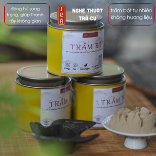 Trầm bột tự nhiên thanh tẩy không gian thiền và thờ và nhà cửa tái tạo năng lượng an lành 100gr-1 hủ