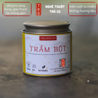 Trầm bột tự nhiên thanh tẩy không gian thiền và thờ và nhà cửa tái tạo năng lượng an lành 100gr-1 hủ