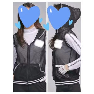 Áo khoác thể thao jacket lưới golf, tennis có nón bigsize full túi, tag - dư xịn