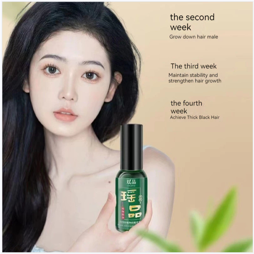 Tinh Chất Mọc Tóc Nhân Sâm YAOPIN CQRZEN - Xịt Mọc Tóc YAOPIN CQRZEN Kích Mọc Tóc, Giảm Rụng Tóc, Hói Đầu, Tóc Chắc