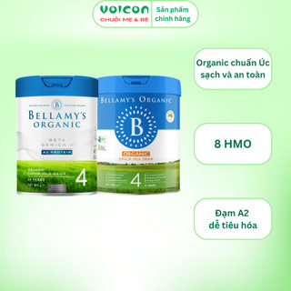 Sữa Hữu Cơ Bellamy’s Organic A2/ 8 HMO – hỗ trợ tăng cường sức đề Kháng, Dễ Hấp Thu