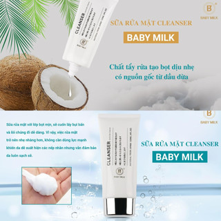 [Hot] Sữa Rửa Mặt Cho Da Nhạy Cảm Cleanser Baby Milk - Hàng Hiệu Cao Thiên Nhi