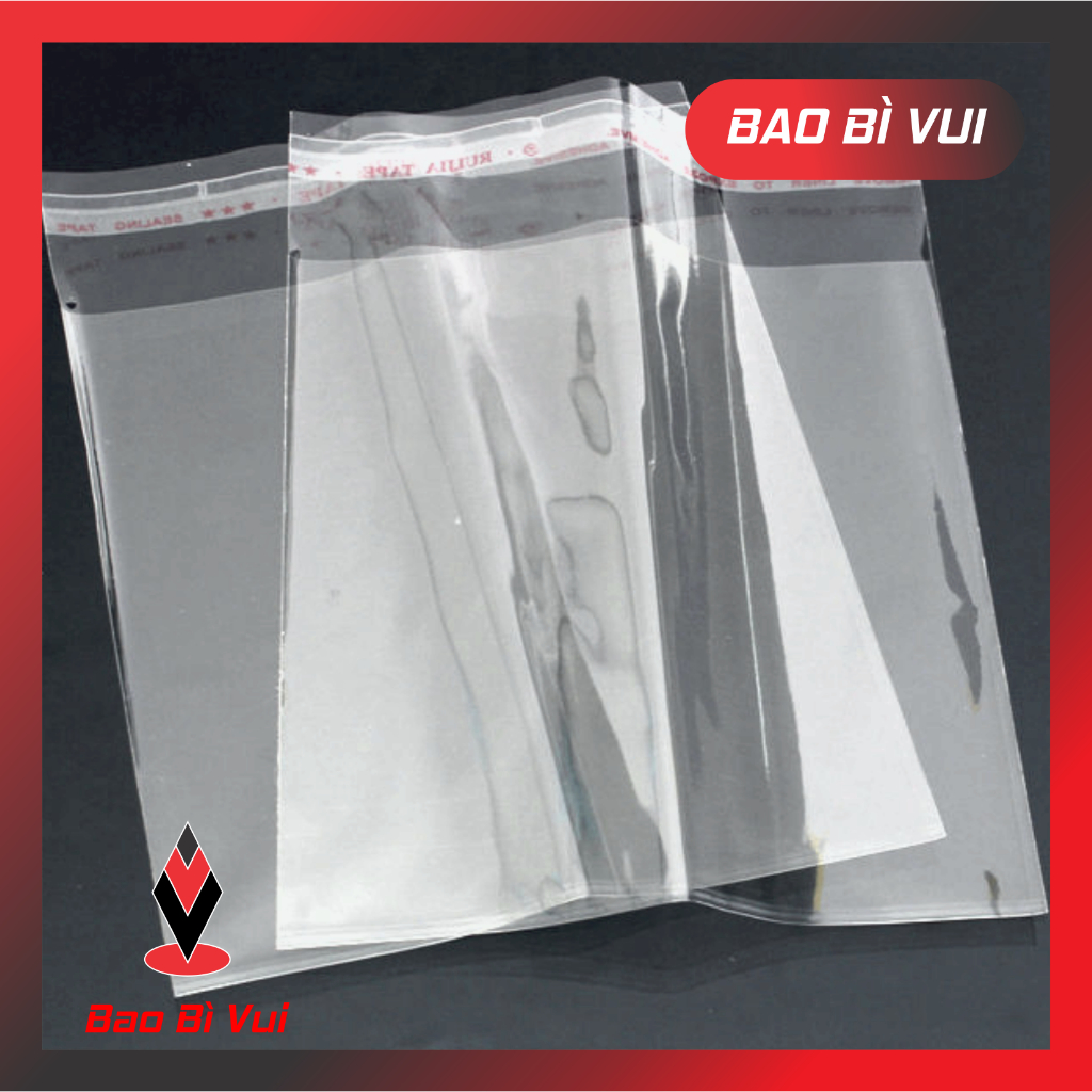 [ 1kg ]Túi OPP dán miệng / túi bóng kính dán miệng- BAO BÌ VUI