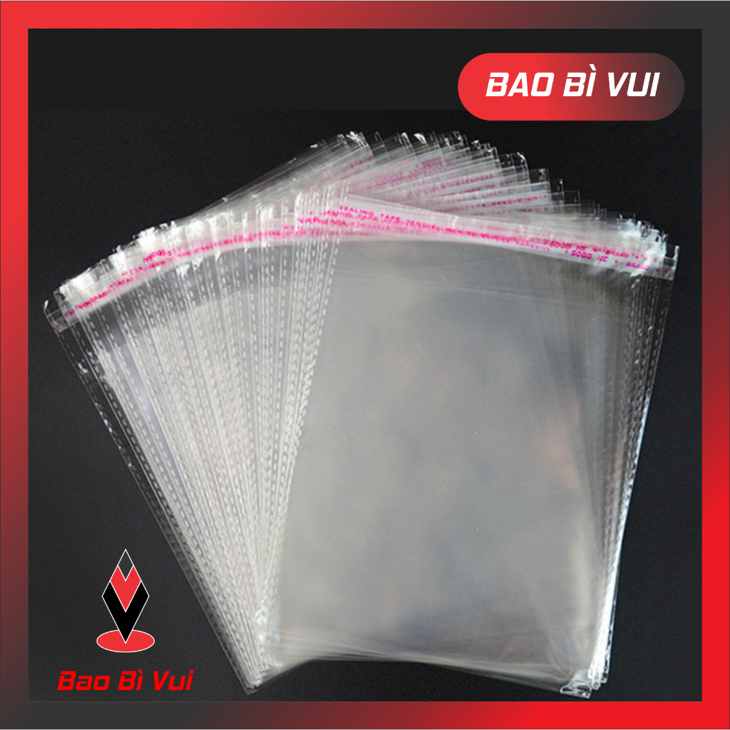 [ 1kg ]Túi OPP dán miệng / túi bóng kính dán miệng- BAO BÌ VUI