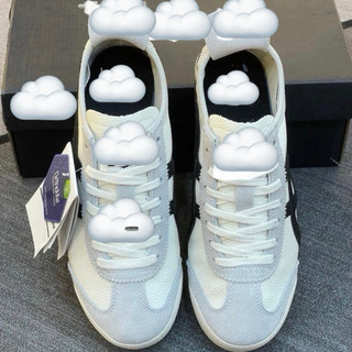 Giày thể thao bigsize nam nữ mùa hè Onit_suka màu trắng đen đế bệt êm nhẹ , sneaker thời trang cao cấp big size