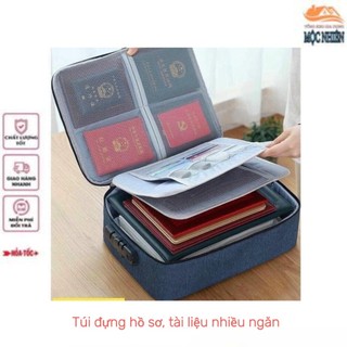 Túi đựng hồ sơ, tài liệu 3 lớp, nhiều ngăn, chống nước