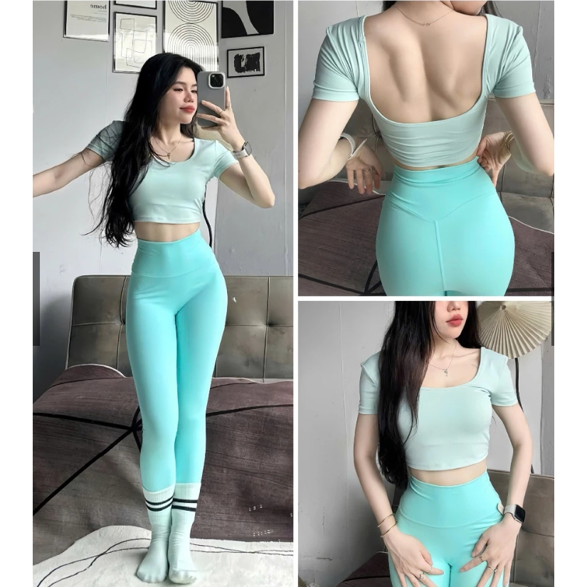 Áo Croptop LƯNG U CHẤT LULU HOTHISPORT