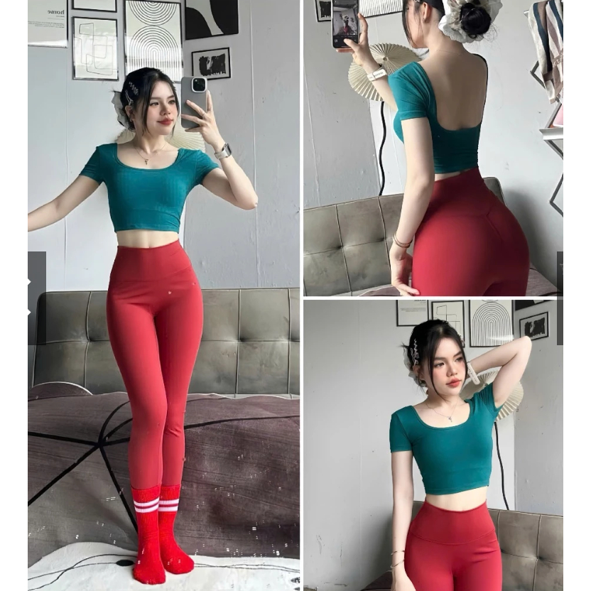 Áo Croptop LƯNG U CHẤT LULU HOTHISPORT