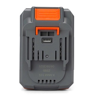Pin 20 cell Starker 4 mosfet có cổng usb 5v 15w 21v, cell xanh 8Ah, chân phổ thông m21 4cm