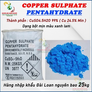 1kg - Đồng sunfat CuSO4 (Đài loan ) cắt rong rêu tảo ,trị nấm cá # CuSO4 1kg