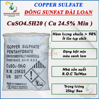 1kg - Đồng sunfat CuSO4 (Đài loan ) cắt rong rêu tảo ,trị nấm cá # CuSO4 1kg