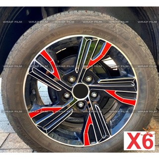 Decal Dán Mâm Xpander Bản số sàn ( bộ 5 bánh)