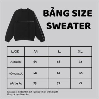 ÁO SWEATER Local Brand Unisex LUCID Security Nam Nữ Tay Lỡ From Rộng Chất Cotton