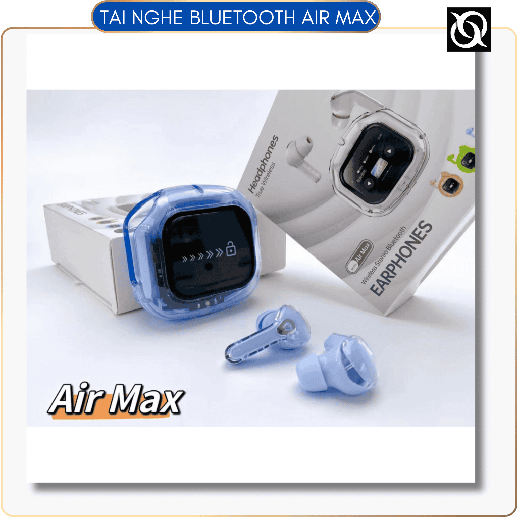 🎧 TAI NGHE BLUETOOTH AIR MAX 💥 MÀN HÌNH CẢM ỨNG •PIN TRÂU 24H • ÂM THANH SIÊU HAY •THIẾT KẾ HIỆN ĐẠI