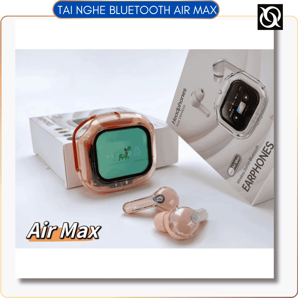 🎧 TAI NGHE BLUETOOTH AIR MAX 💥 MÀN HÌNH CẢM ỨNG •PIN TRÂU 24H • ÂM THANH SIÊU HAY •THIẾT KẾ HIỆN ĐẠI