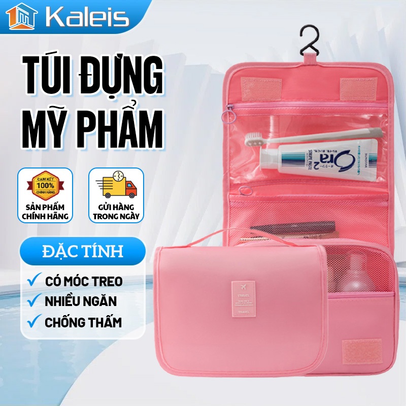 Kaleis Túi Đựng Đồ Trang Điểm Cá Nhân Du Lịch Có Móc Treo, Chống Nước, Gọn Nhẹ, Đa Năng