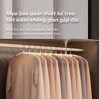 Set 10/30/50 mắc treo quần nhung, chống trượt, móc thép không gỉ xoay 360 độ GREENSINDOOR