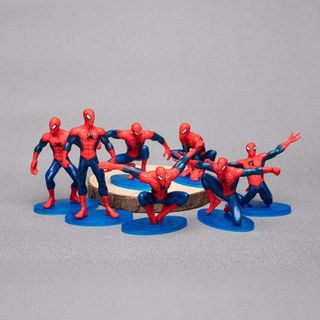 Bộ đồ chơi 7 hình spiderman kiểu dáng khác nhau thích hợp làm quà tặng cho bé HT Toys