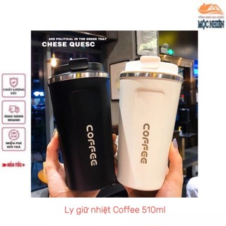 Ly giữ nhiệt Coffee 510ml, inox 304, có nắp đậy