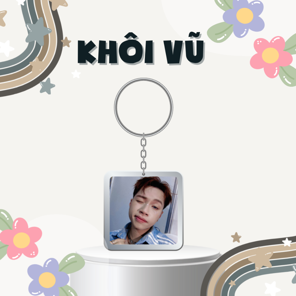 Móc khoá/Keyring Khôi Vũ siêu cấp đẹp trai - Anh trai say hi