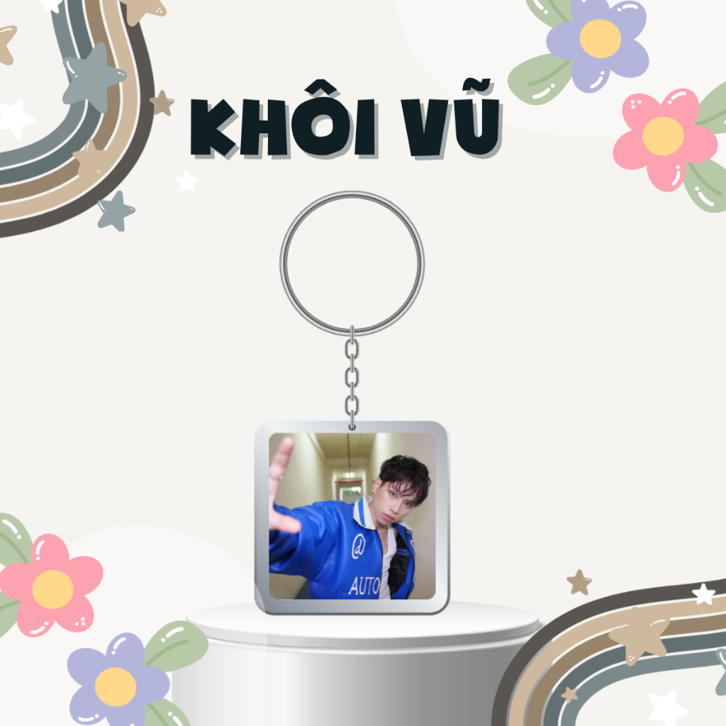Móc khoá/Keyring Khôi Vũ siêu cấp đẹp trai - Anh trai say hi