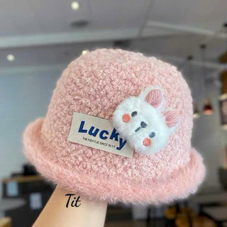 Mũ len lông xù cho bé hình thỏ Lucky siêu đáng yêu, thiết kế ngộ nghĩnh 🌸🌸🌸