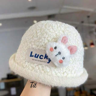 Mũ len lông xù cho bé hình thỏ Lucky siêu đáng yêu, thiết kế ngộ nghĩnh 🌸🌸🌸