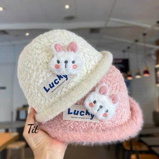 Mũ len lông xù cho bé hình thỏ Lucky siêu đáng yêu, thiết kế ngộ nghĩnh 🌸🌸🌸