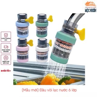 [Mẫu mới] Đầu vòi lọc nước 6 lớp lọc. làm sạch nước trực tiếp - tiện dụng, hiệu quả