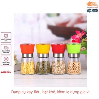 Dụng cụ xay tiêu, hạt khô, kiêm lọ đựng gia vị