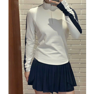 Sét thun zip cổ khóa kèm chân váy ly