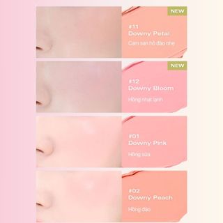 [Y339] Má Hồng Kem Bbia Ready To Wear Downy Cheek - mỏng nhẹ, bền màu
