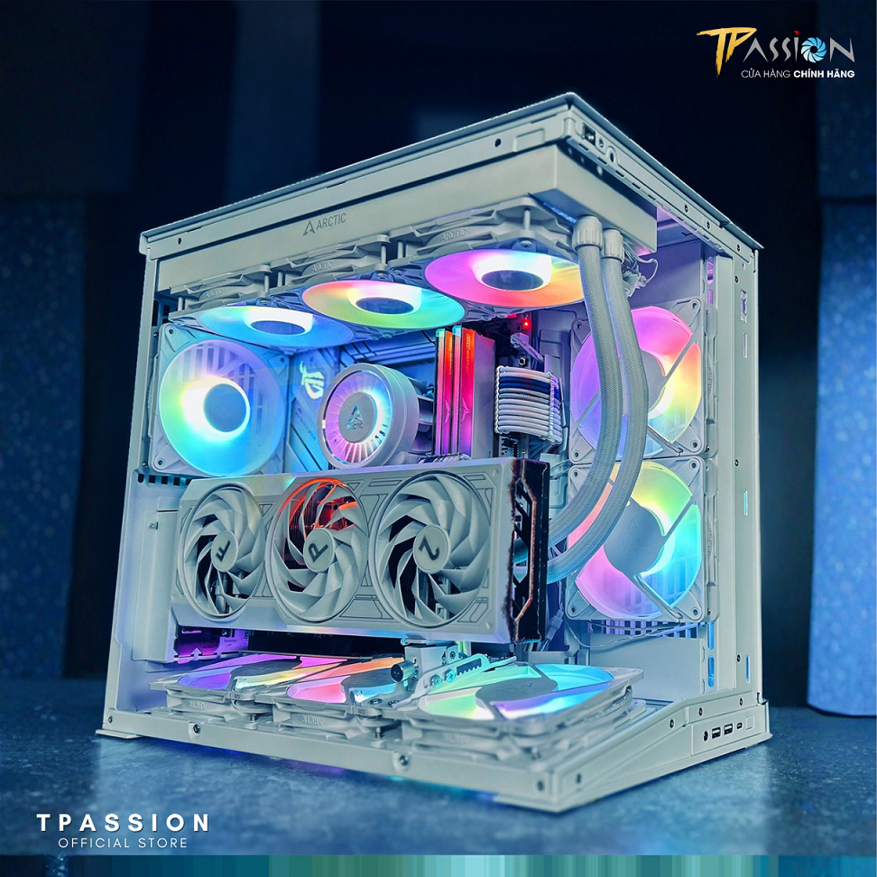Quạt Fan case ARCTIC P12 / P14 Pro PST / Reverse LED ARGB Black /White -Tản nhiệt PWM, 120 12cm 14cm | BigBuy360 - bigbuy360.vn