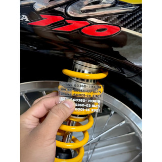 |1 Th.Số/Cây| Tem Sticker DTF Thông Số Lò Xo Phuộc OHL!NS - 3 Thông Số - 2 Màu Sắc