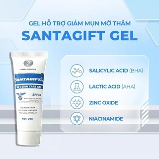 Kem Giảm Thâm Mụn An Toàn SANTAGIFT 20g Giảm Mụn Thâm Chống Nắng 15spf