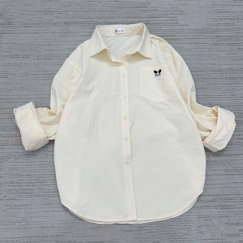 Áo Sơ Mi Nữ Tay Dài Chất Vải Kaki Cotton Mềm Nhiều Màu Pastel Xinh Thoải Mái Dễ Mặc-BK Women Shirt
