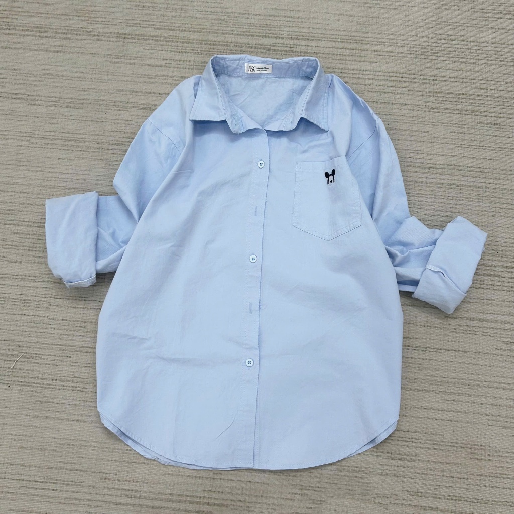 Áo Sơ Mi Nữ Tay Dài Chất Vải Kaki Cotton Mềm Nhiều Màu Pastel Xinh Thoải Mái Dễ Mặc-BK Women Shirt