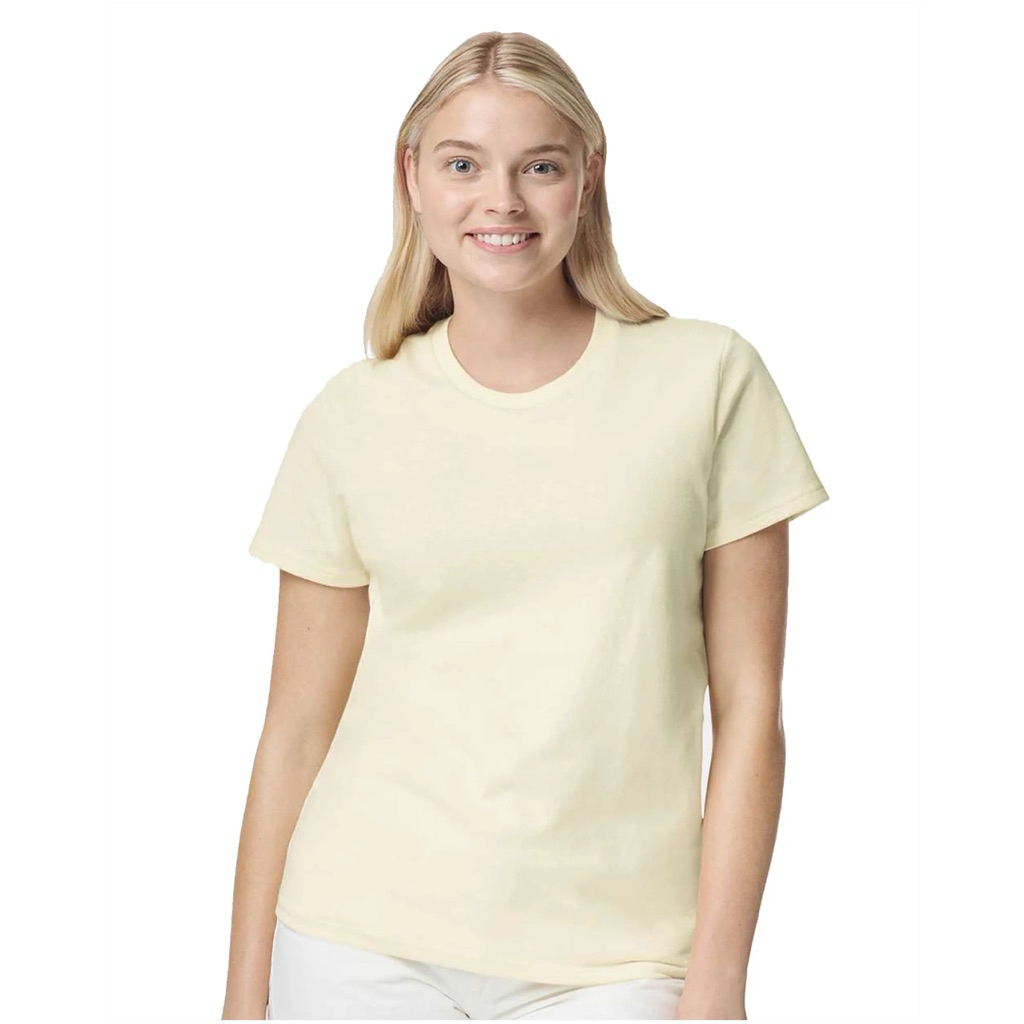 GILDAN - Áo Thun Trơn Chính Hãng từ Mỹ 100% Cotton Cao Cấp Mềm Mại Thoáng Mát, Áo Phông Nữ Basic Body Tôn Dáng