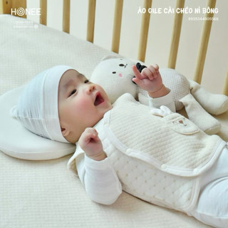 Áo gile cài chéo nỉ bông hrnee