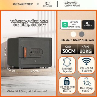 [FREESHIP] Két Sắt Xiaomi CRMCR 30MS Khóa Vân Tay Điện Tử, Kết Nối Ứng Dụng Trên Điện Thoại Thông Minh.