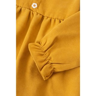 Đầm nhung dài tay cổ sen bé gái Rabity 951.010