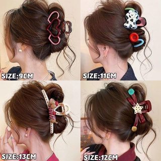 Kẹp tóc nữ hình hoạt hình dễ thương phong cách cao cấp phụ kiện tóc nữ dùng kẹp sau đầu, búi tóc xinh