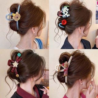 Kẹp tóc nữ hình hoạt hình dễ thương phong cách cao cấp phụ kiện tóc nữ dùng kẹp sau đầu, búi tóc xinh