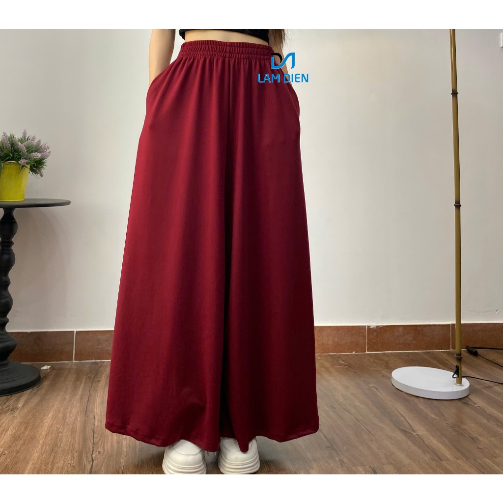 Quần Ống Rộng Nữ Chất UMI, Quần Váy Nữ Phong Cách Hàn Quốc, Tôn Dáng Trẻ Trung Dễ Mặc