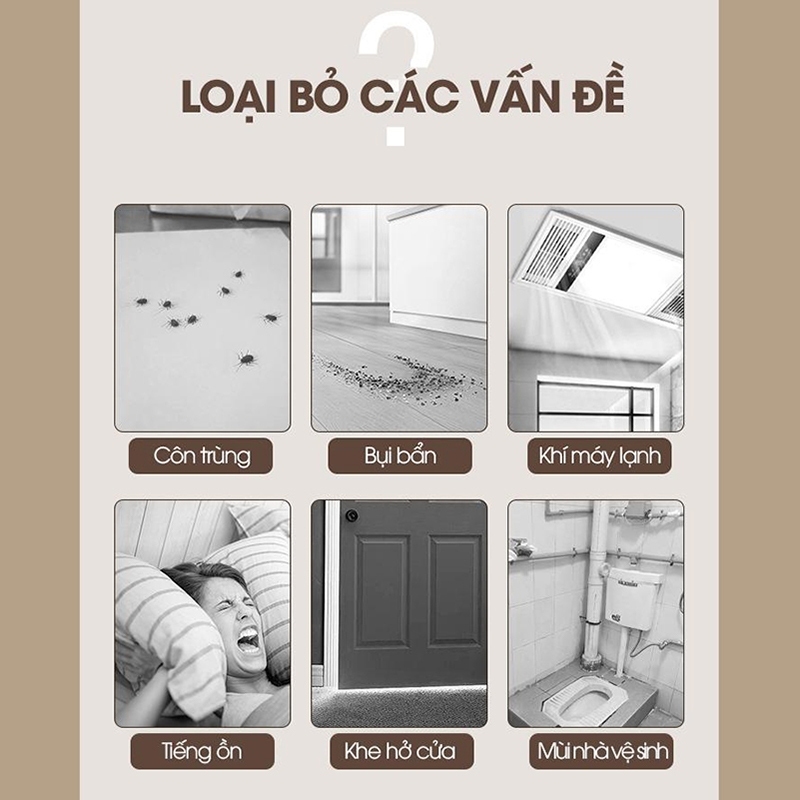 Ron Cửa 3 Lớp】- Giải Pháp Chống Rét Chống Ồn Đỉnh Cao | Ngăn Bụi & Côn Trùng 99% | Dán Một Mặt Dễ Dàng