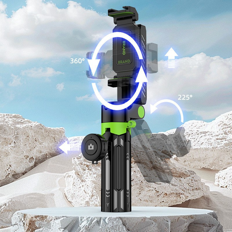 Gậy selfie cho điện thoạ mini YF01 Gậy chụp ảnh 3In 1 Có Bluetooth Tripod quay video Xoay 360 Độ