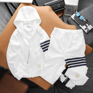 Bộ thể thao nam nữ dài tay màu đen  chất nỉ thu đông quần jogger kèm áo hoodie K1