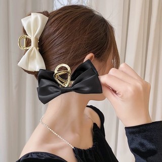 Kẹp tóc nơ nhiều màu hai tầng đuôi rủ dài thời trang thanh lịch Y220