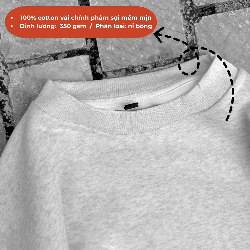 [ÁO SWEATER BRAND] Áo Sweater Nỉ Bông 350GSM Cotton100%, Áo In HELLO KITTY  YT New 06 + CÓ HỘP